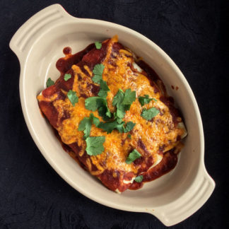 Black Bean and Cheese Enchiladas