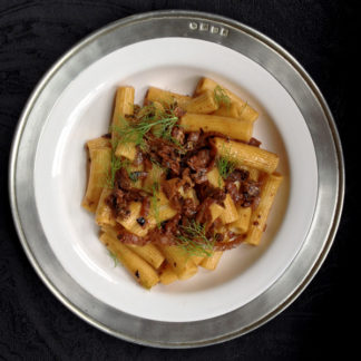 Caramelized Fennel and Burrata Pasta