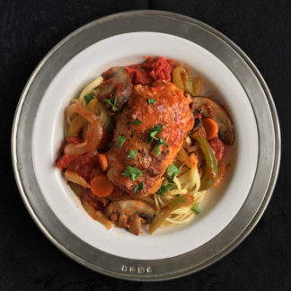 Chicken Cacciatore with Pasta