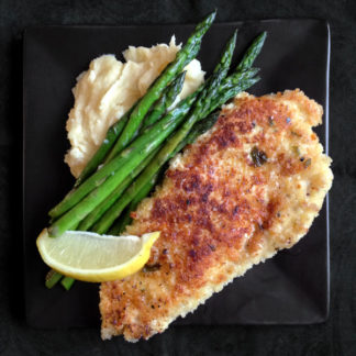 Chicken Milanese with Whipped Root Vegetables