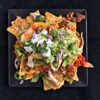 Chicken Nachos with Guacamole