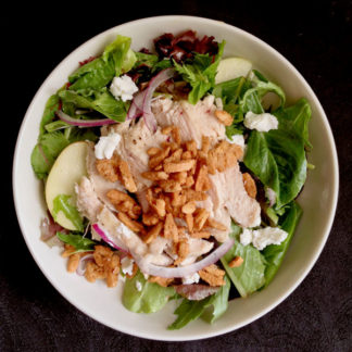 Chicken Salad with Apples and Candied Almonds