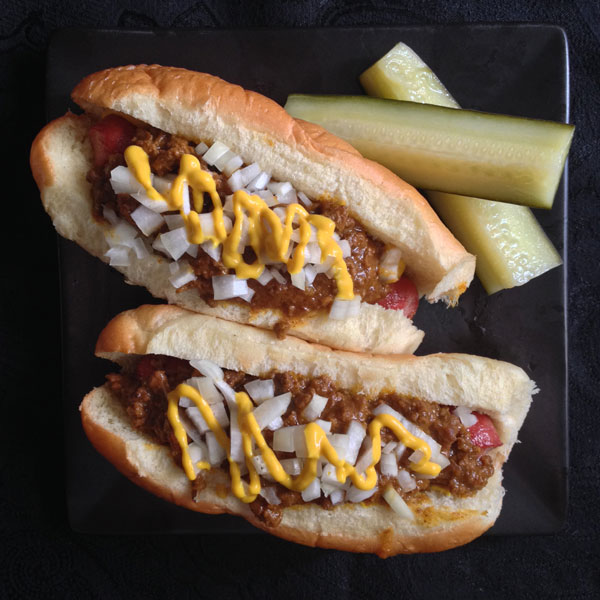 Coney Dogs with Quick Pickles