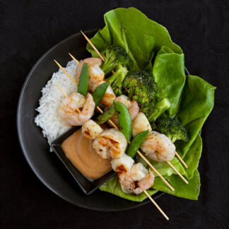 Grilled Shrimp & Scallop Skewers