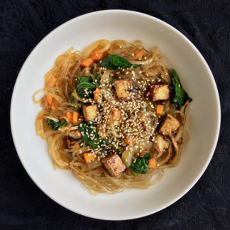 Japchae (Korean Tofu Stir-Fry)