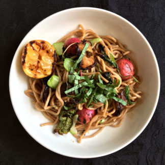 Maple-Glazed Radish and Shiitake Pasta