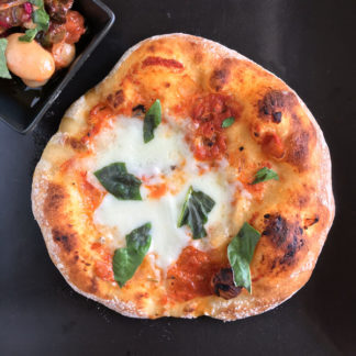 Margherita Pizza with Gigante Bean Salad