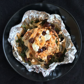Mediterranean Chicken Packets with Orzo