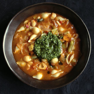 Minestrone with Pesto