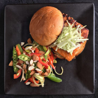 Miso-Glazed Salmon Sandwiches