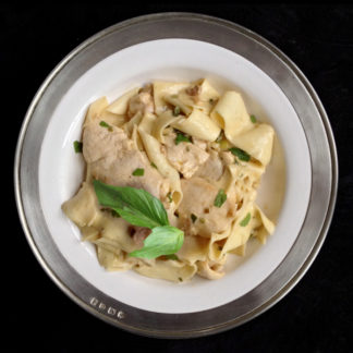 Pappardelle with Chicken and Mushrooms