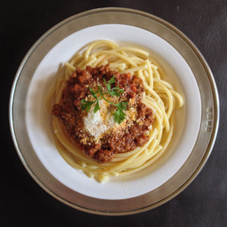Perciatelli with Bolognese