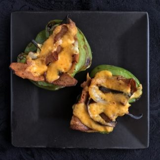 Philly Cheese-"steak" Stuffed Peppers