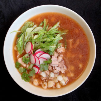 Pozole (Mexican Pork and Hominy Soup)