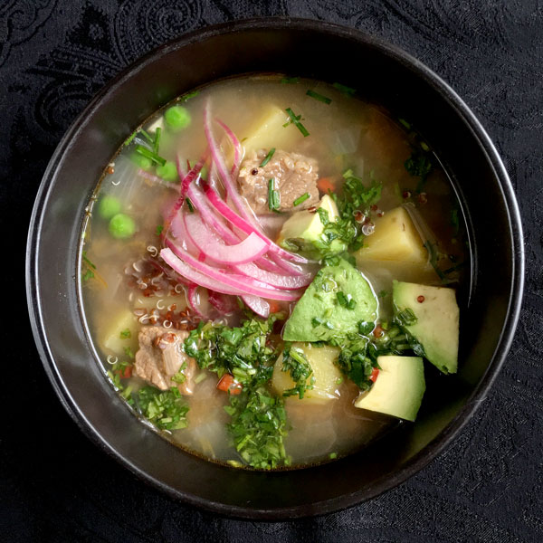 Quinoa Soup with Beef