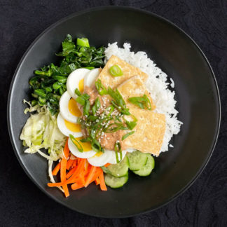 Indonesian Peanut Rice Bowl