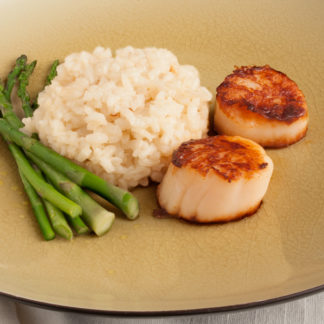 Seared Scallops with Risotto