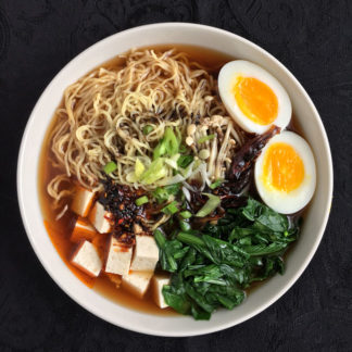 Shiitake Ramen with Black Garlic Oil