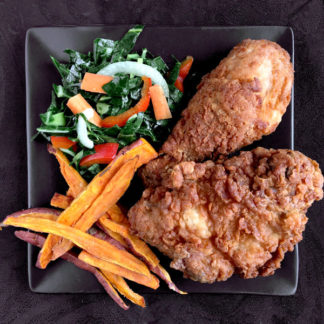Southern Fried Chicken with Sweet Potato Fries