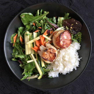 Spicy Scallop Rice Salad Bowl