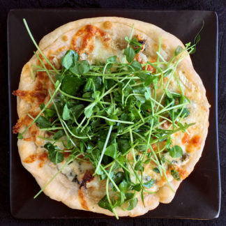 Truffled Pea Shoot Pizza