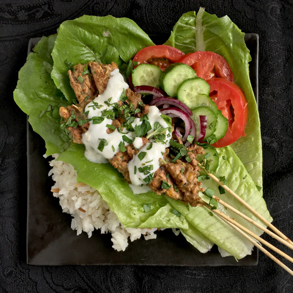 Turkish Chickpea Kebabs with Rice Pilaf