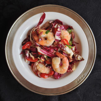Warm Radicchio Salad with Shrimp ARCHIVE